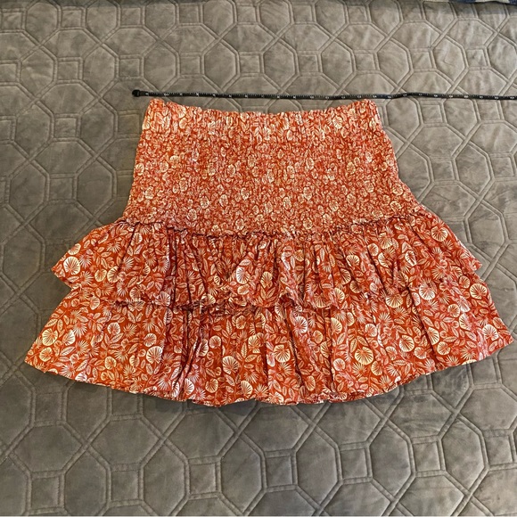 Women’s Loft Palm-Print Mini Skirt - Size M - Picture 2 of 10